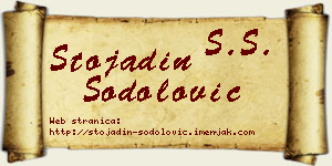 Stojadin Šodolović vizit kartica